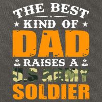 The Best Kind Of Dad Raised A U.S Army Soldier Cotton Canvas Backpack