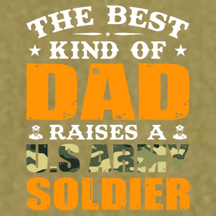 The Best Kind Of Dad Raised A U.S Army Soldier Garment-Dyed Women's Muscle Tee