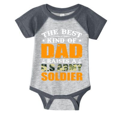 The Best Kind Of Dad Raised A U.S Army Soldier Infant Baby Jersey Bodysuit