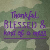 Thankful Blessed & Kind Of A Mess Legacy Tie Dye Trucker Hat