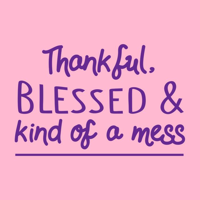 Thankful Blessed & Kind Of A Mess Visor