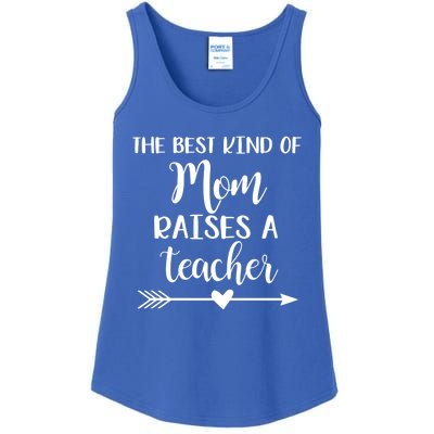 The Best Kind Of Mom Raises A Teacher Gift Ladies Essential Tank