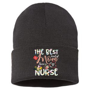 The Best Kind Of Mom Raises A Nurse Mother's Day Gift Sustainable Knit Beanie