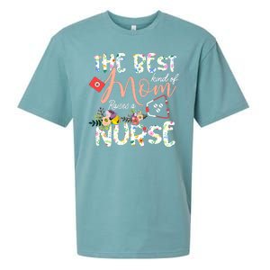 The Best Kind Of Mom Raises A Nurse Mother's Day Gift Sueded Cloud Jersey T-Shirt