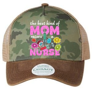 The Best Kind Of Mom Raises A Nurse Mother's Day Nursing Legacy Tie Dye Trucker Hat