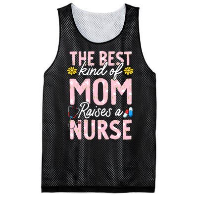 The Best Kind Of Mom Raises A Nurse Mother's Day Flower Mesh Reversible Basketball Jersey Tank