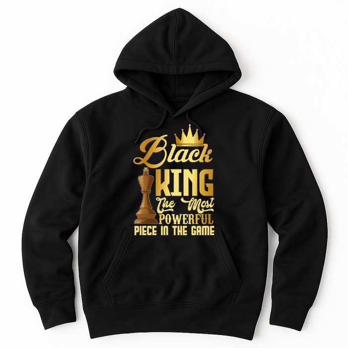 The Black King Is The Strongest Figure In The Game Chess Hoodie