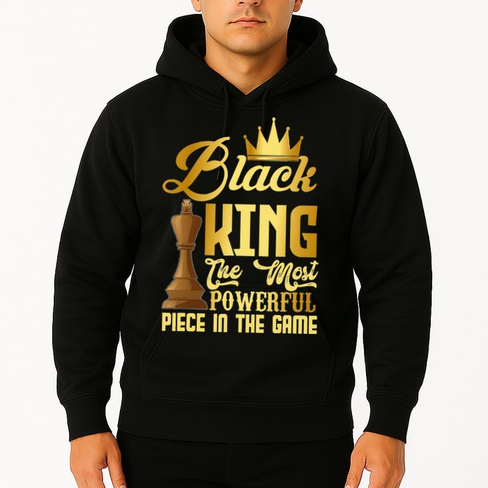 The Black King Is The Strongest Figure In The Game Chess Hoodie