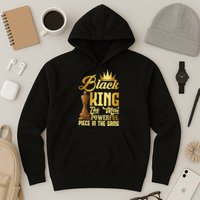 The Black King Is The Strongest Figure In The Game Chess Hoodie
