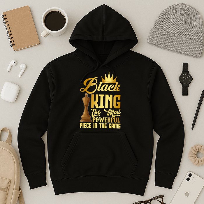 The Black King Is The Strongest Figure In The Game Chess Hoodie