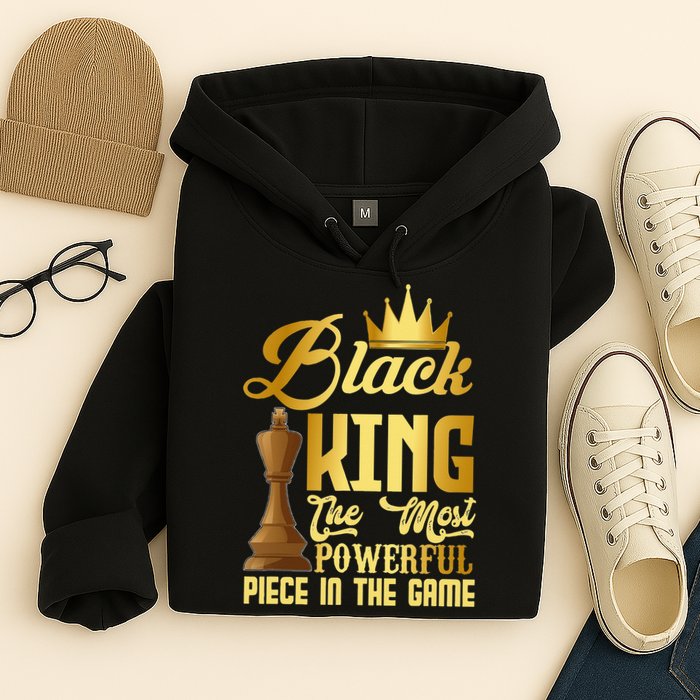 The Black King Is The Strongest Figure In The Game Chess Hoodie