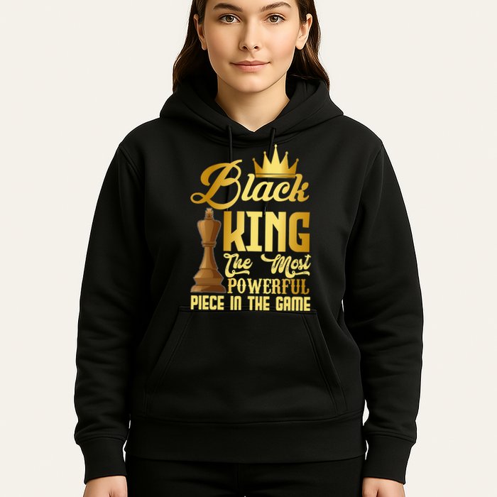 The Black King Is The Strongest Figure In The Game Chess Hoodie