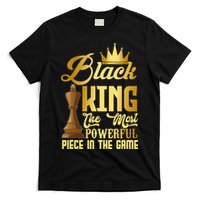 The Black King Is The Strongest Figure In The Game Chess T-Shirt