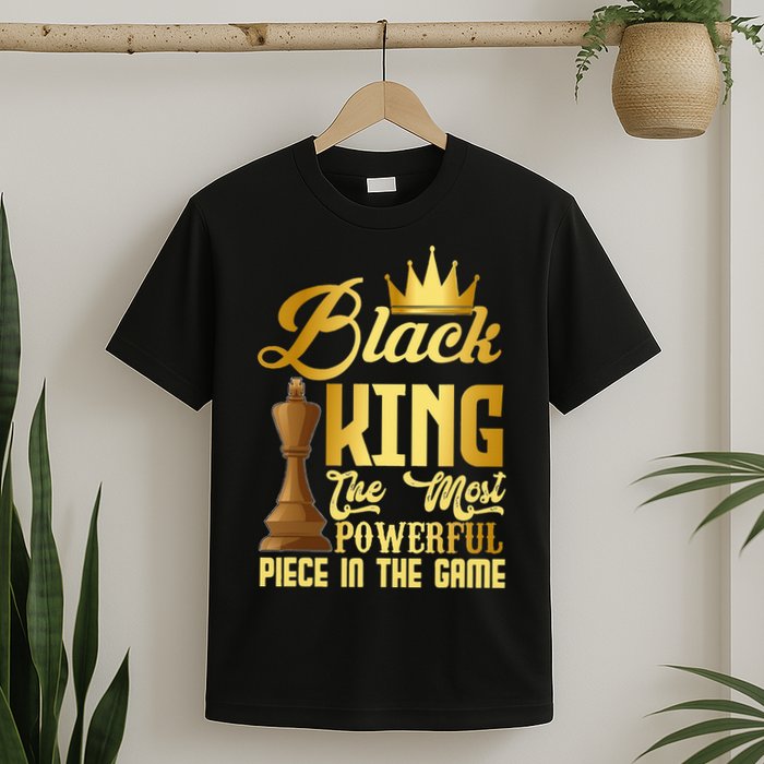 The Black King Is The Strongest Figure In The Game Chess T-Shirt