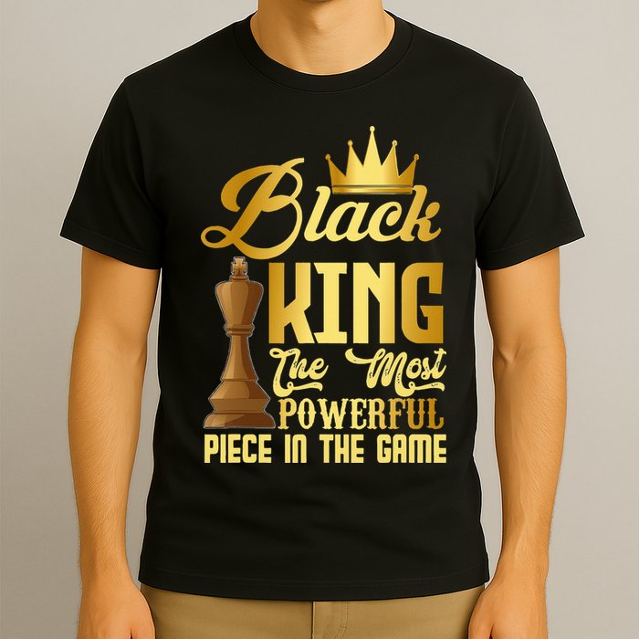 The Black King Is The Strongest Figure In The Game Chess T-Shirt