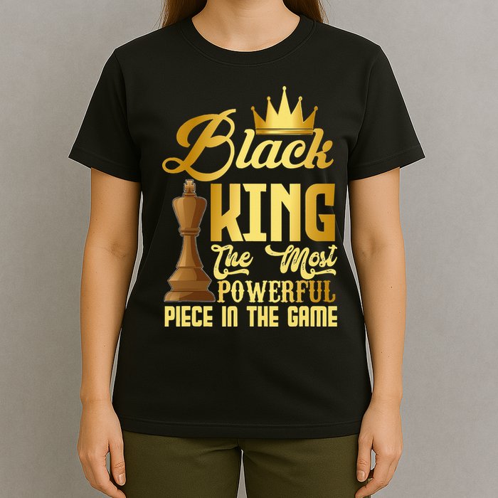 The Black King Is The Strongest Figure In The Game Chess T-Shirt