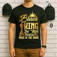 The Black King Is The Strongest Figure In The Game Chess T-Shirt