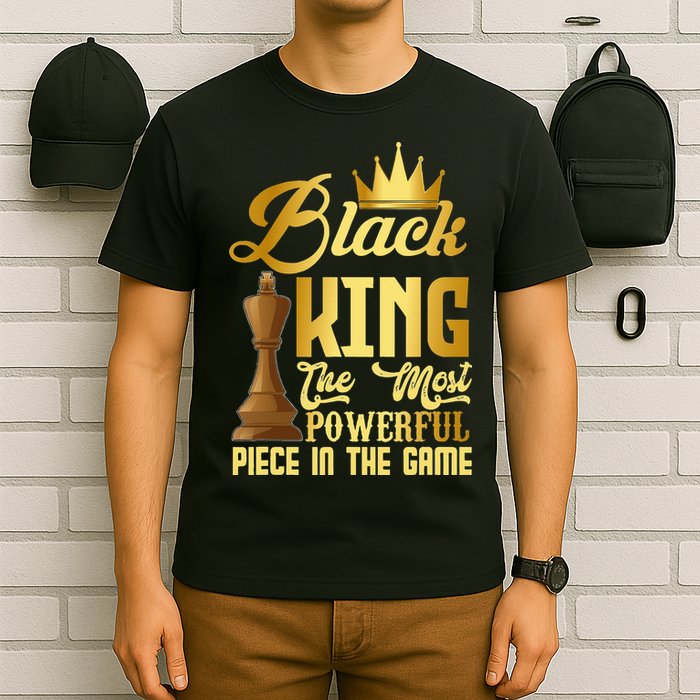The Black King Is The Strongest Figure In The Game Chess T-Shirt