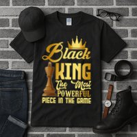 The Black King Is The Strongest Figure In The Game Chess Tall T-Shirt