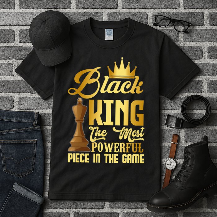 The Black King Is The Strongest Figure In The Game Chess Tall T-Shirt