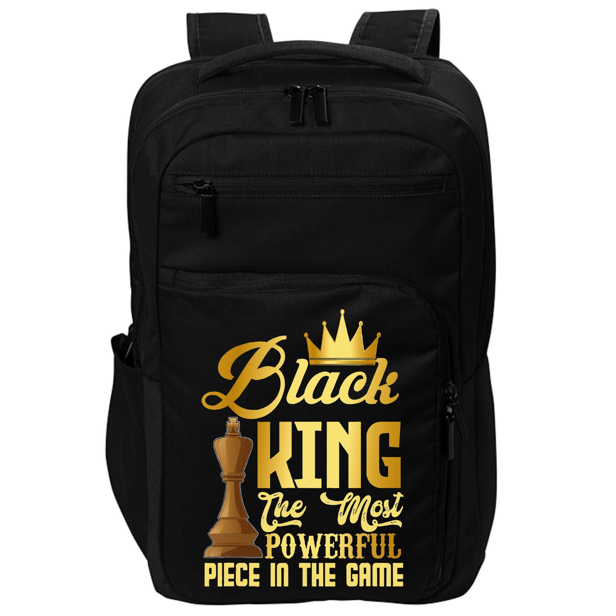 The Black King Is The Strongest Figure In The Game Chess Impact Tech Backpack