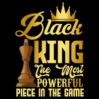 The Black King Is The Strongest Figure In The Game Chess Flat Bill Trucker Hat