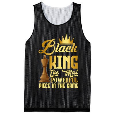 The Black King Is The Strongest Figure In The Game Chess Mesh Reversible Basketball Jersey Tank