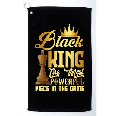 The Black King Is The Strongest Figure In The Game Chess Golf Towel
