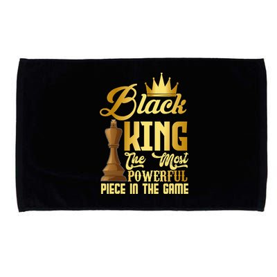 The Black King Is The Strongest Figure In The Game Chess Microfiber Hand Towel