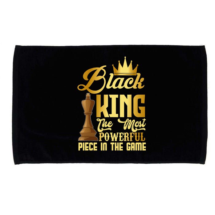 The Black King Is The Strongest Figure In The Game Chess Microfiber Hand Towel