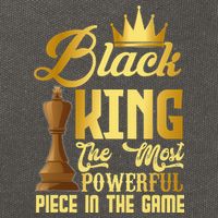 The Black King Is The Strongest Figure In The Game Chess Cotton Canvas Backpack