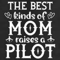 The Best Kinds Of Mom Raises A Pilot Gift 7 Panel Mesh Trucker Snapback Hat