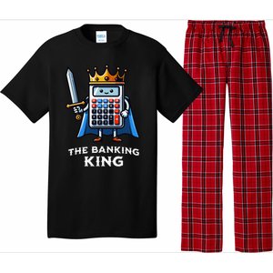 The Banking King Funny Illustration Calculator Pajama Set