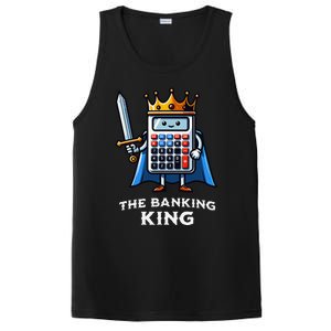 The Banking King Funny Illustration Calculator PosiCharge Competitor Tank