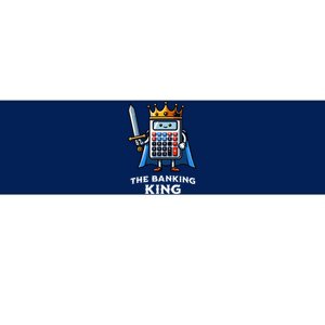 The Banking King Funny Illustration Calculator Bumper Sticker