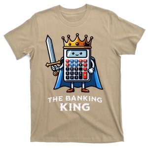 The Banking King Funny Illustration Calculator T-Shirt