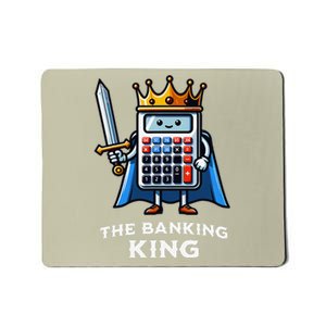 The Banking King Funny Illustration Calculator Mousepad