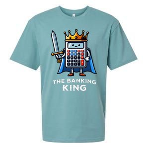 The Banking King Funny Illustration Calculator Sueded Cloud Jersey T-Shirt