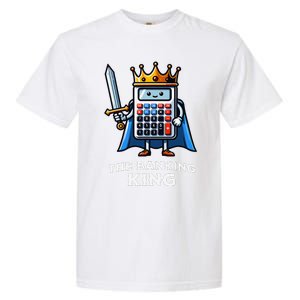 The Banking King Funny Illustration Calculator Garment-Dyed Heavyweight T-Shirt