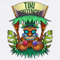 Tiki Bartender Kahuna Tropical Drinks Cocktails Luao Party Womens Tank Top