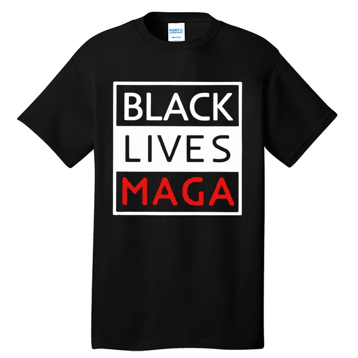 Trump Black Lives Maga Tall T-Shirt