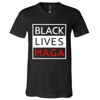 Trump Black Lives Maga V-Neck T-Shirt