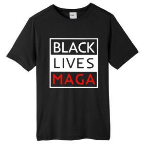 Trump Black Lives Maga Tall Fusion ChromaSoft Performance T-Shirt