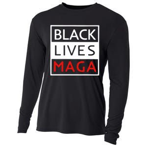 Trump Black Lives Maga Cooling Performance Long Sleeve Crew