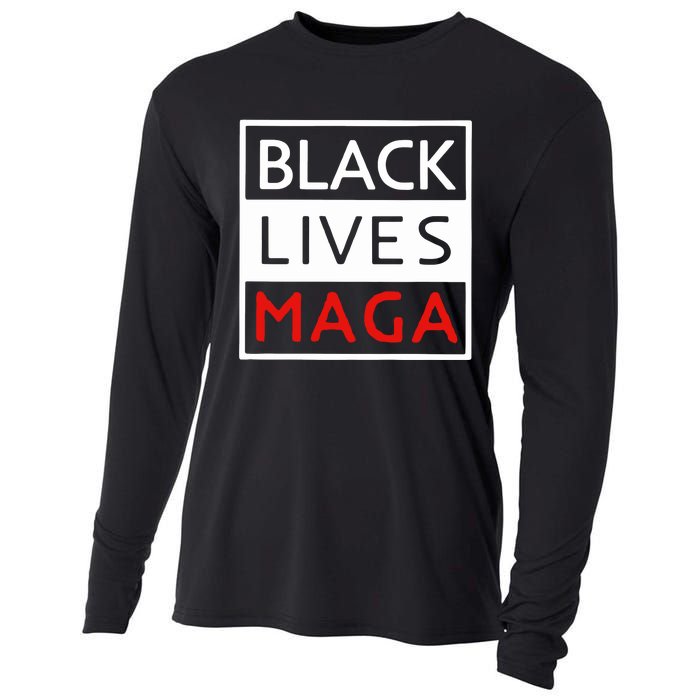 Trump Black Lives Maga Cooling Performance Long Sleeve Crew