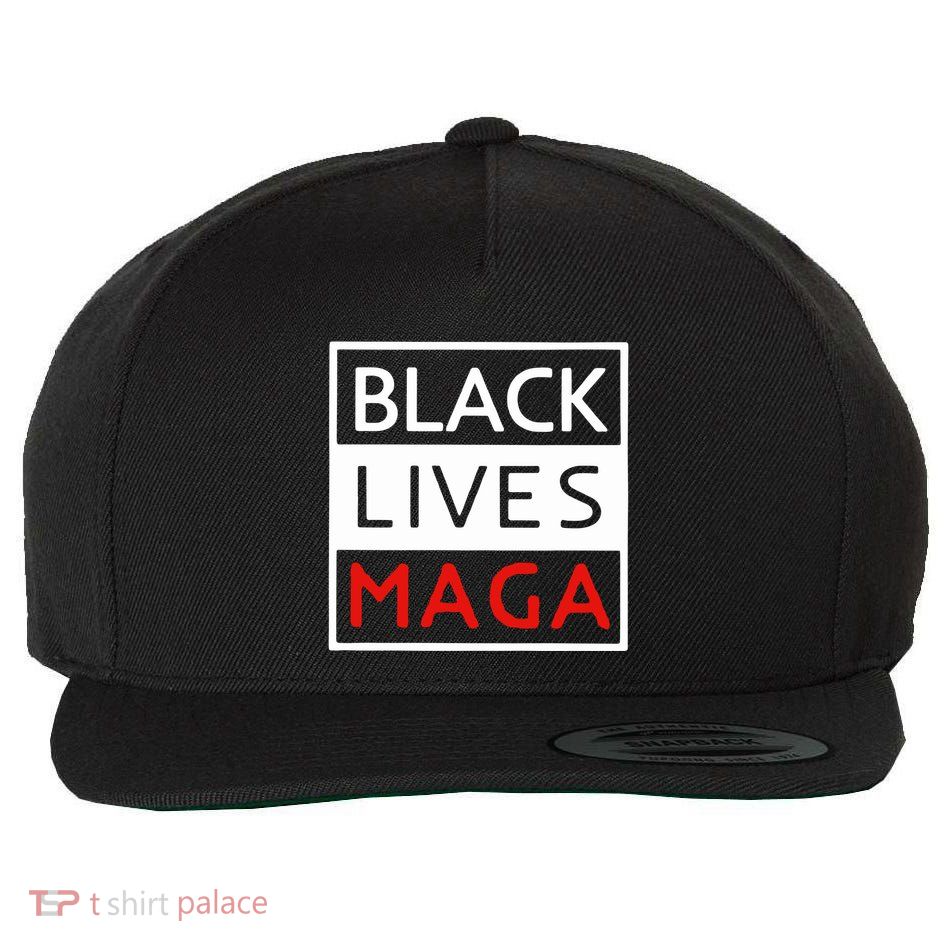 Trump Black Lives Maga Wool Snapback Cap