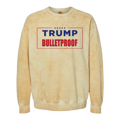 Trump Bulletproof Love And Support America Colorblast Crewneck Sweatshirt