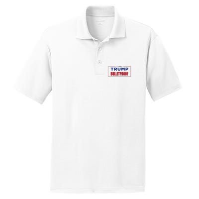 Trump Bulletproof Love And Support America PosiCharge RacerMesh Polo