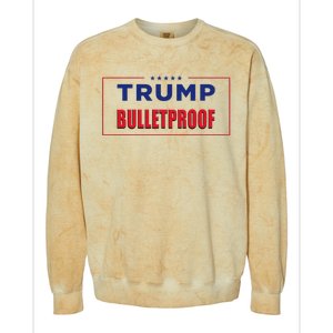 Trump Bulletproof Love And Support America Colorblast Crewneck Sweatshirt