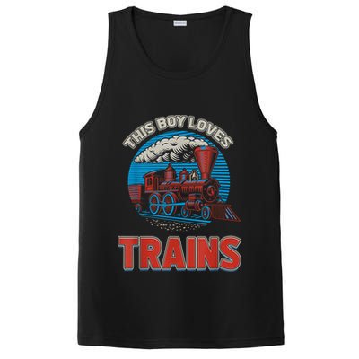 This Boy Loves Trains Locomotives And Wagon! Boys Train PosiCharge Competitor Tank